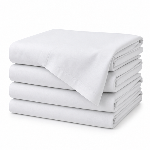 POLTEX EnduraSoft King Flat Sheet – 108 × 110 Inches