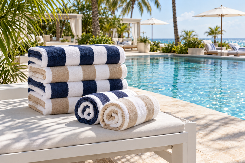 CABANA STRIPE POOL TOWELS