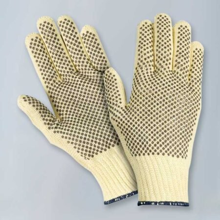 (12 Pairs) Para-aramid Cut Resistant Gloves with PVC Dots