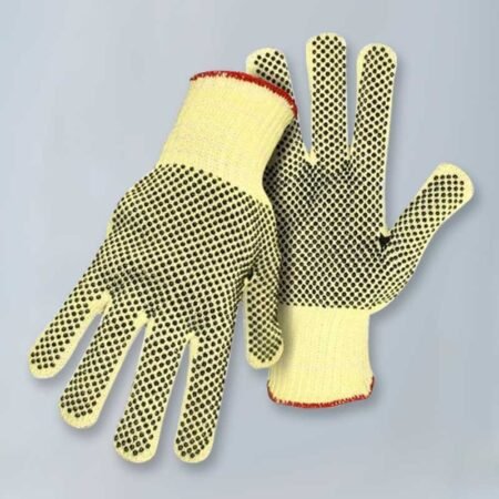 (36 Pairs/Case) Cut Resistant String Knit Gloves with PVC Dots