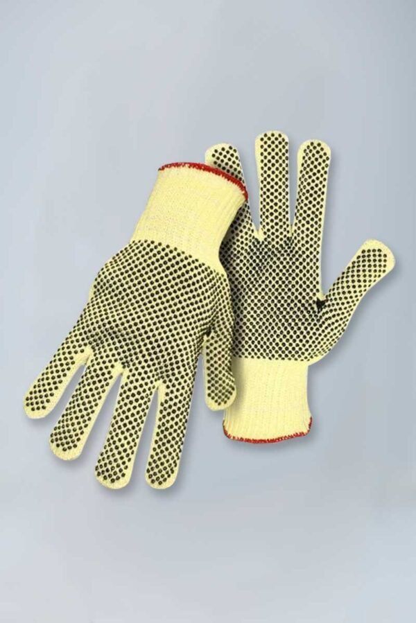 (36 Pairs/Case) Cut Resistant String Knit Gloves with PVC Dots