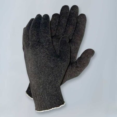 Black String Knit Gloves Dozen