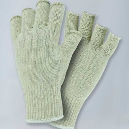 Fingerless String Knit Cotton Gloves
