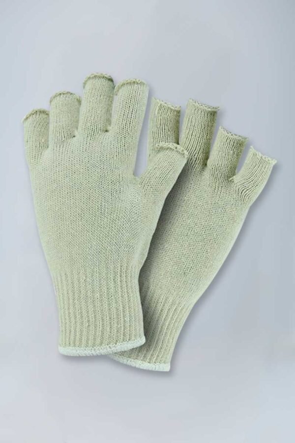 Fingerless String Knit Cotton Gloves