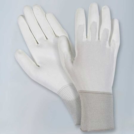 Nylon Knit White Polyurethane Palm Coated Gloves