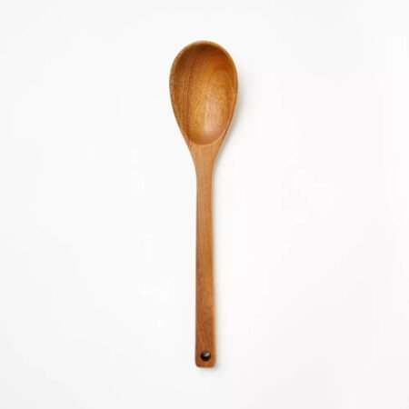 Acacia Wood Solid Spoon Brown - Poltex International Inc Acacia Wood Solid Spoon Brown