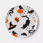 Halloween Icons Dinner Plate White
