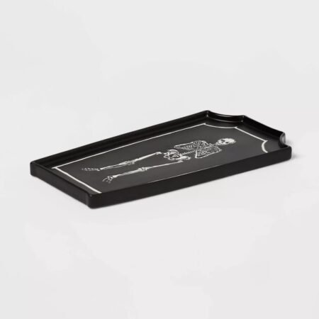 Halloween Skeleton Stoneware Platter - Poltex International Inc Halloween Skeleton Stoneware Platter