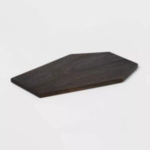 Halloween Wooden Coffin Shape Serving Tray
