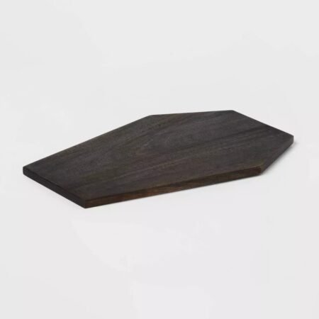 Halloween Wooden Coffin Shape Serving Tray - Poltex International Inc Halloween Wooden Coffin Shape Serving Tray