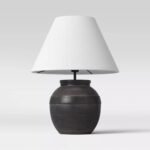 Large Ceramic Table Lamp Black - Poltex International Inc Large Ceramic Table Lamp Black