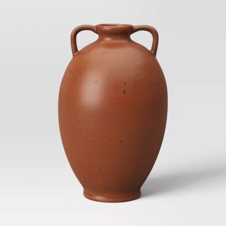 Medium Ceramic Vase Rust - Poltex International Inc Medium Ceramic Vase Rust