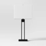 Window Pane Table Lamp with USB