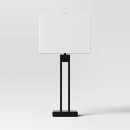 Window Pane Table Lamp with USB