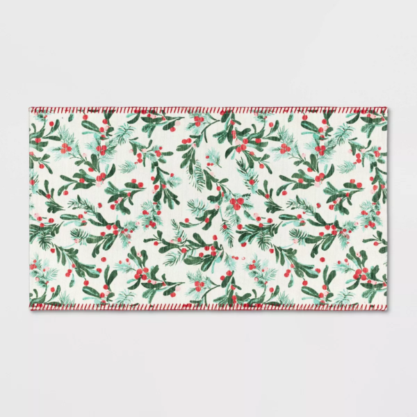 Christmas Berries Rectangle Rug