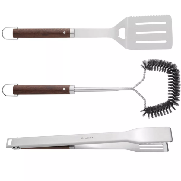 Essentials BBQ Tool Set Wood Handle