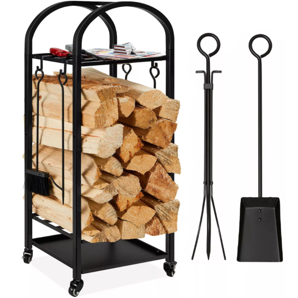 Firewood Log Rack Iron Holder