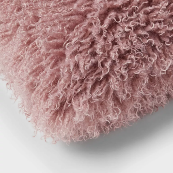 Luxe Faux Mongolian Fur Euro Pillow