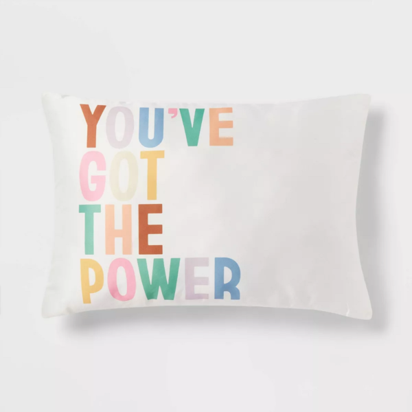 Satin Oblong Decorative Pillow Ivory