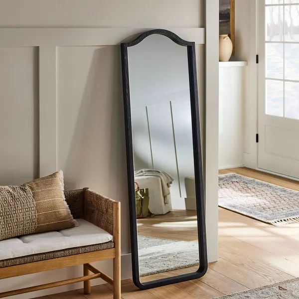 Shield Floor FSC Ash Wood Mirror Black - Threshold™ designed with Studio McGee