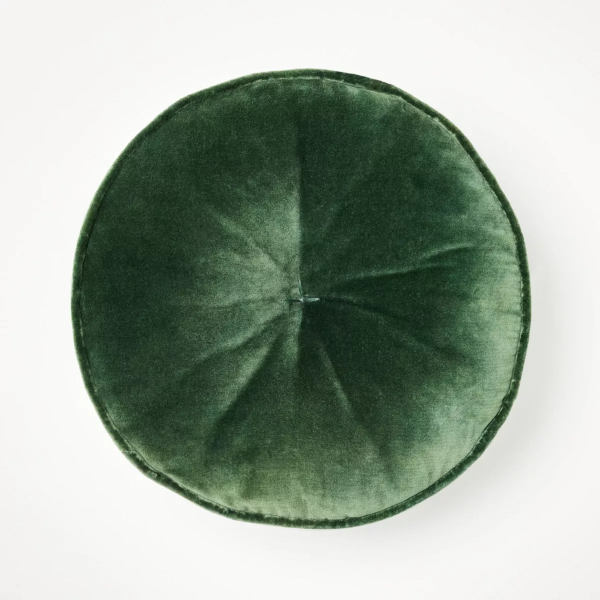 Velvet Round Throw Pillow