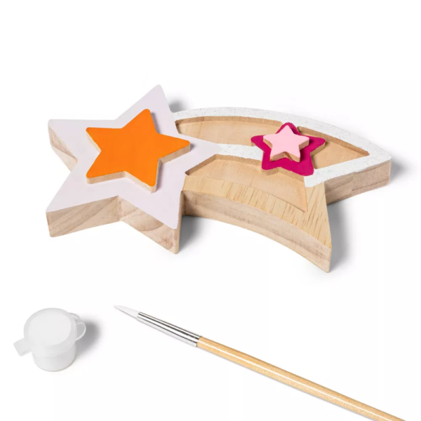 Freestanding Wood Shooting Star