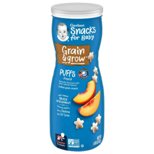 Gerber Puffs Peach Cereal Baby Snacks