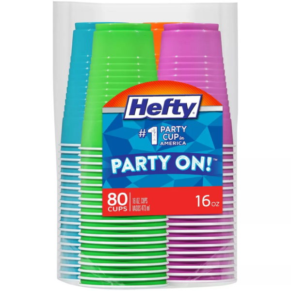 Hefty Party On Disposable Cups