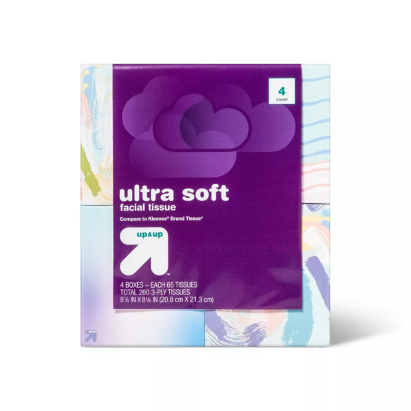 Ultra Soft Facial Tissue - 4pk-65ct
