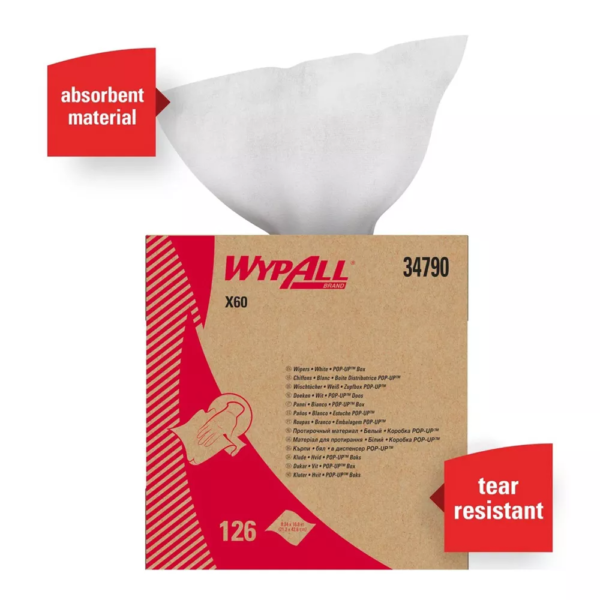 WypAll X60 Task Wipe 126 per Pack