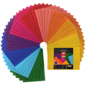 Arteza Embossed Felt Set - 50 Sheets