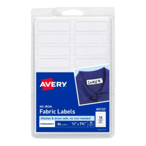 Avery 54ct No Iron Labels