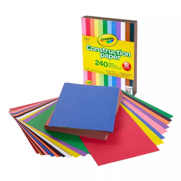 Crayola 240-Sheet Construction Paper 12-Color