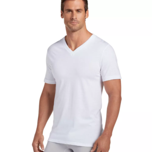 Jockey Mens Classic V-Neck T-Shirt - 6 Pack