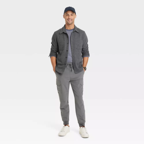 Mens Knit Shirt Jacket