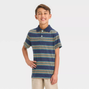 Boys Short Sleeve Polo Shirt - Cat Jack™