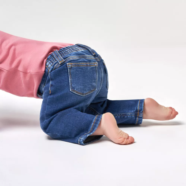 Denim Straight Fit with Elastic Back