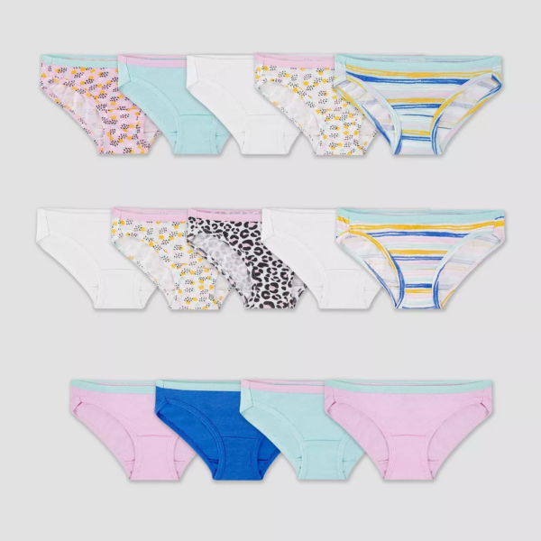 Fruit of the Loom Girls 14pk Bikini - Colors May Vary