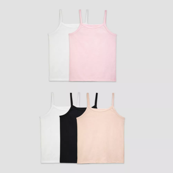 Fruit of the Loom Girls 5pk Cami - Colors May Vary
