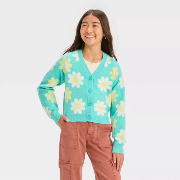 Girls Novelty Cardigan - art class™
