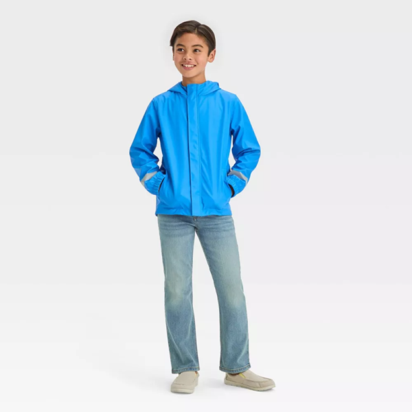 Kids Solid Rain Coat - Cat Jack™ Blue
