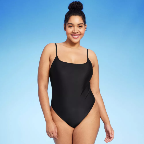 Womens High Leg Cheeky Scoop Back One Piece Swimsuit - Wild Fable™