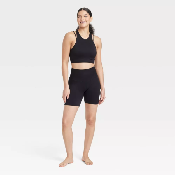 Womens Seamless High-Rise Bike Shorts